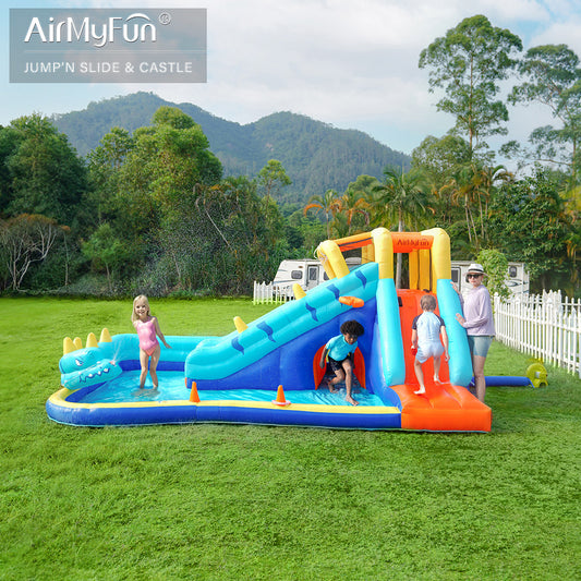 Airmyfun 83050 gelongsor istana kembung gelongsor air trampolin kembung