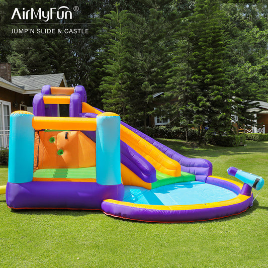 Airmyfun 83005 gelongsor air dua gelongsor kanak-kanak istana kembung rumah