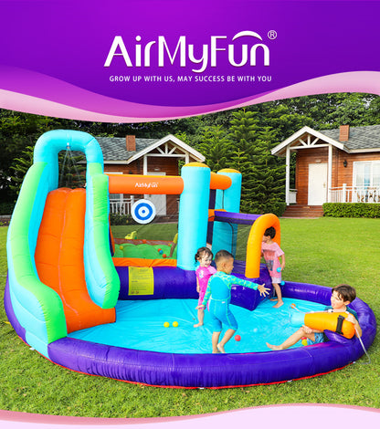 Airmyfun 83003 Trampolin istana kembung permainan kanak-kanak istana kembung air