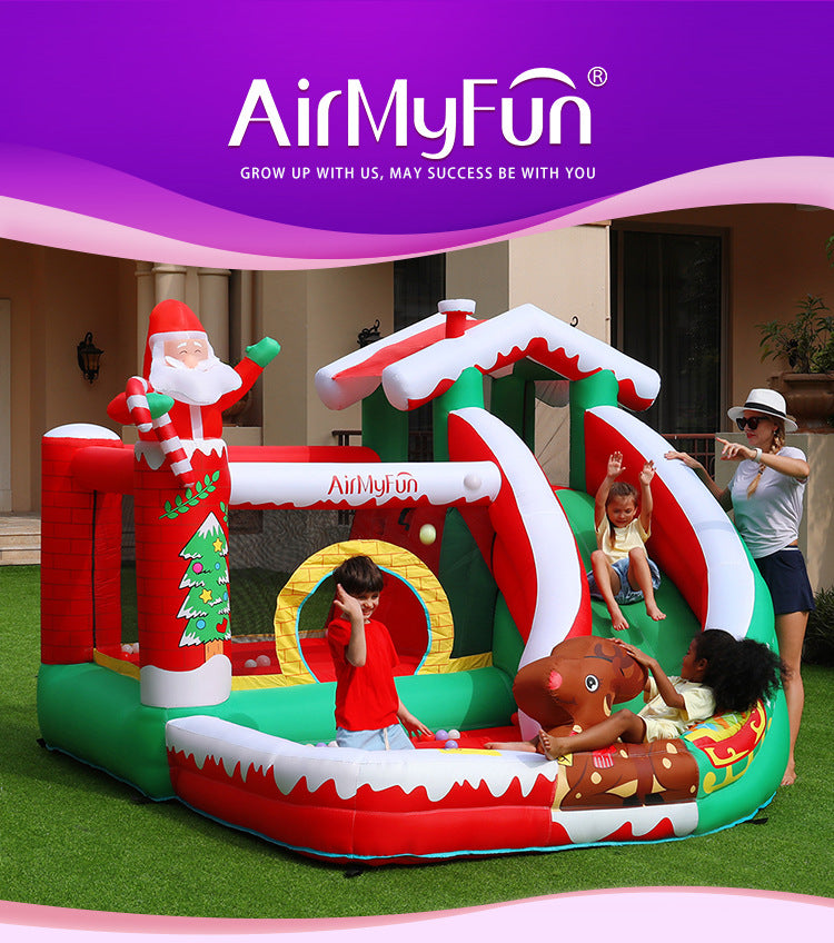 Airmyfun 82023A Slaid Rumah Kanak-kanak Istana Trampolin Krismas Kembung AirMyFun