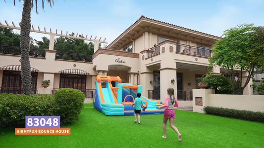 Airmyfun 83048 Trampolin istana kembung gelongsor air besar luar