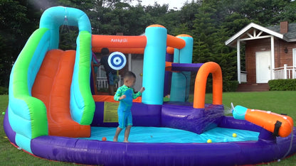 Airmyfun 83003 Trampolin istana kembung permainan kanak-kanak istana kembung air