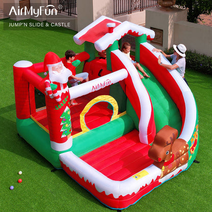 Airmyfun 82023A Slaid Rumah Kanak-kanak Istana Trampolin Krismas Kembung AirMyFun