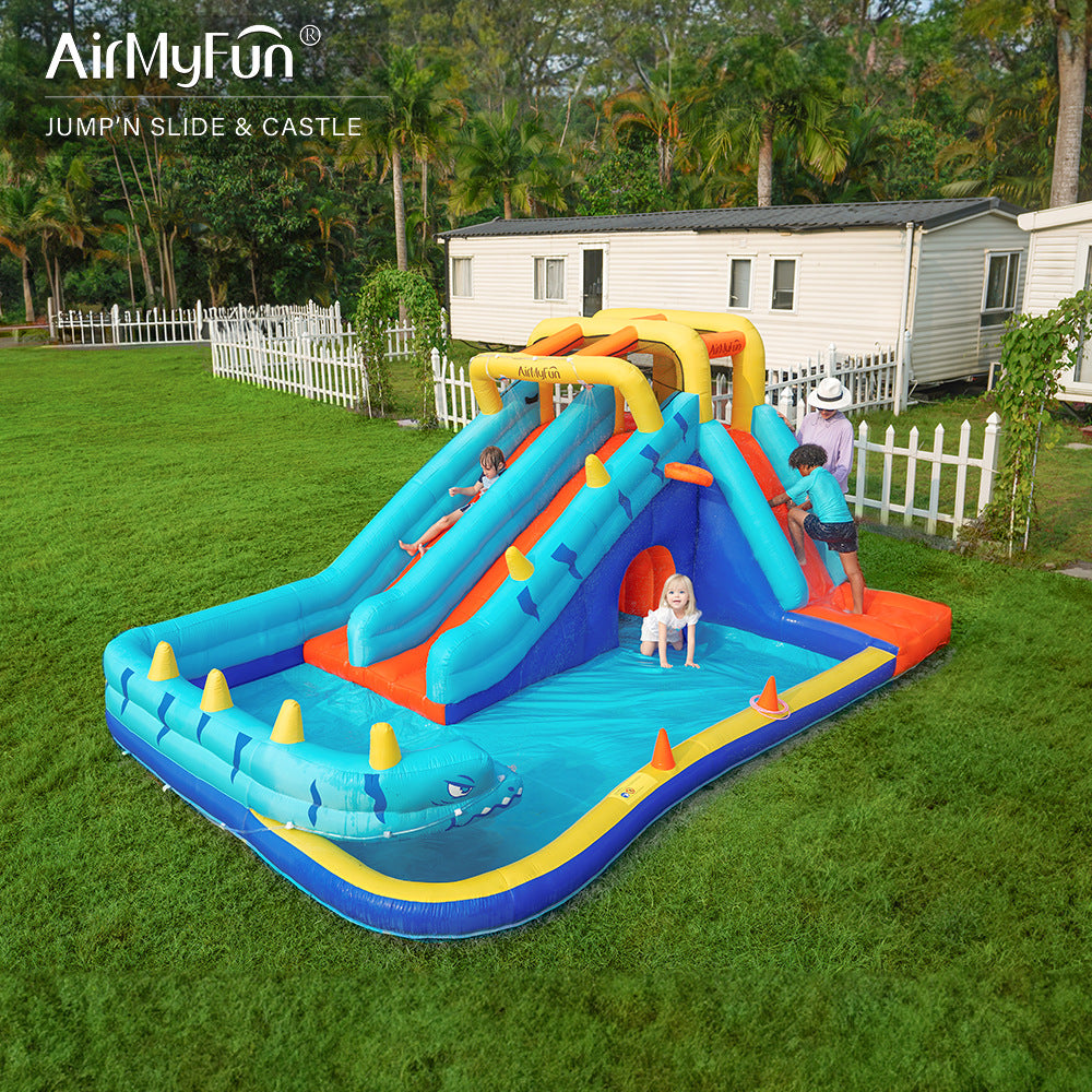 Airmyfun 83050 gelongsor istana kembung gelongsor air trampolin kembung
