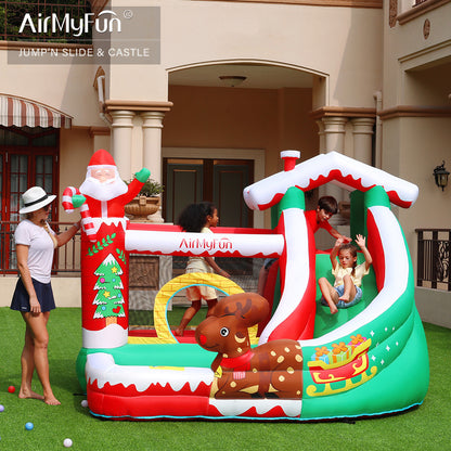 Airmyfun 82023A Slaid Rumah Kanak-kanak Istana Trampolin Krismas Kembung AirMyFun