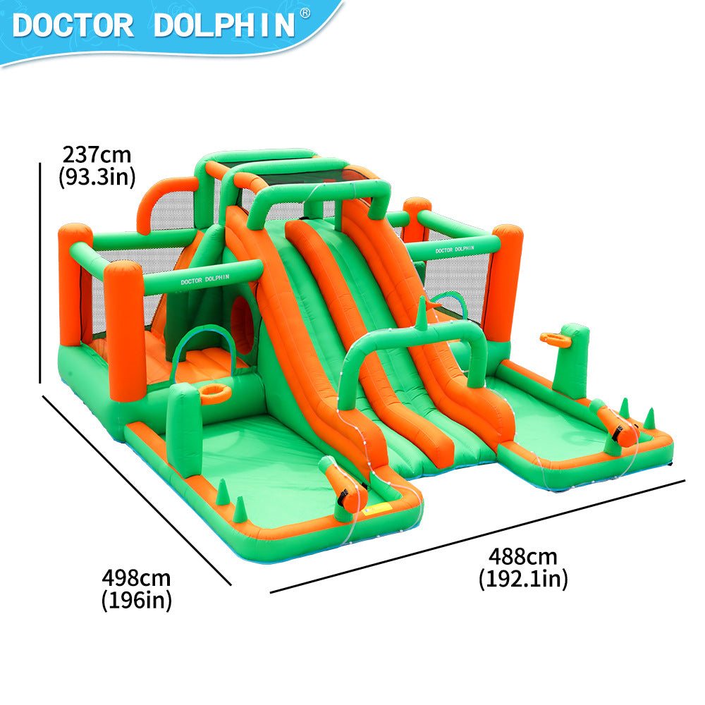 Doctor Dolphin 73029 Kembung gelongsor air gelongsor trampolin kembung