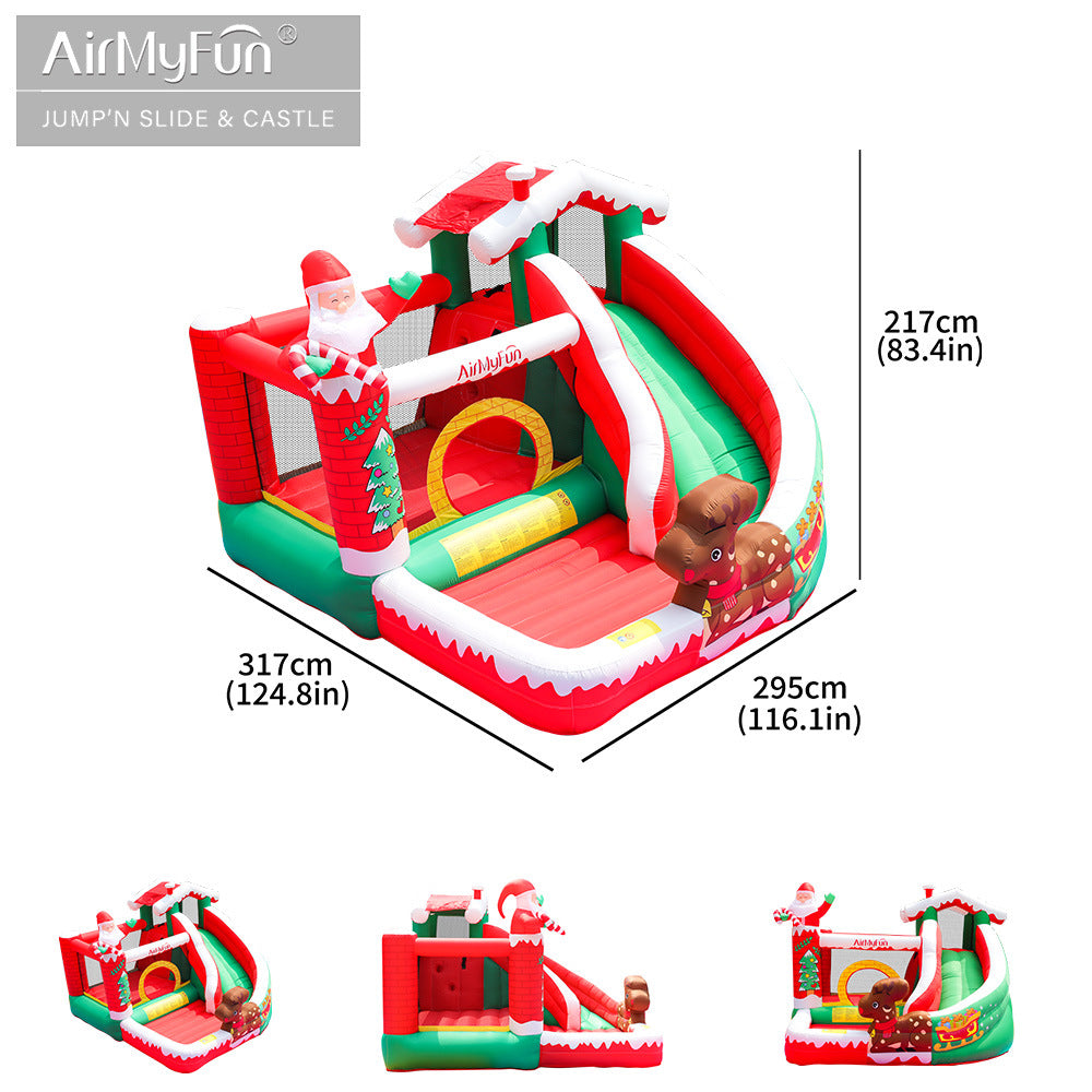 Airmyfun 82023A Slaid Rumah Kanak-kanak Istana Trampolin Krismas Kembung AirMyFun