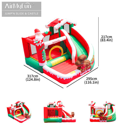 Airmyfun 82023A Slaid Rumah Kanak-kanak Istana Trampolin Krismas Kembung AirMyFun
