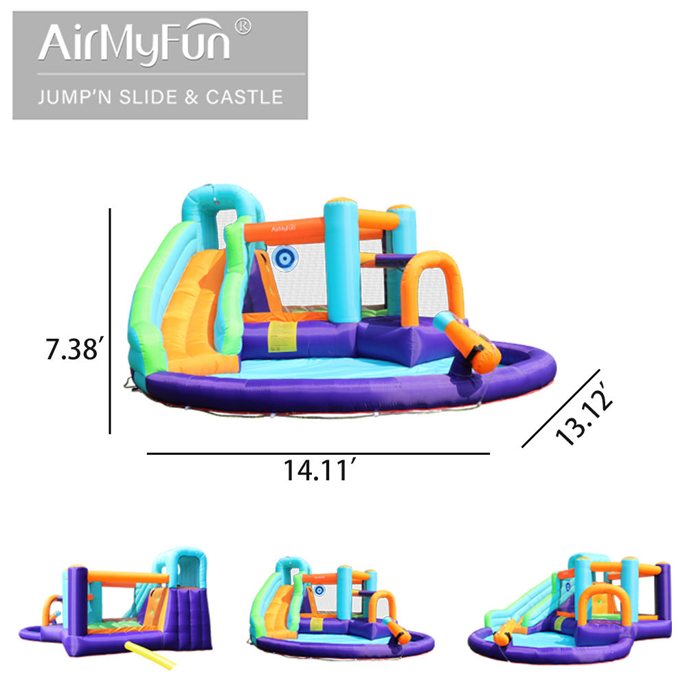 AirMyFun Spot gelongsor gelongsor kanak-kanak gelongsor luar taman permainan gelongsor air luar gelongsor kolam renang kanak-kanak