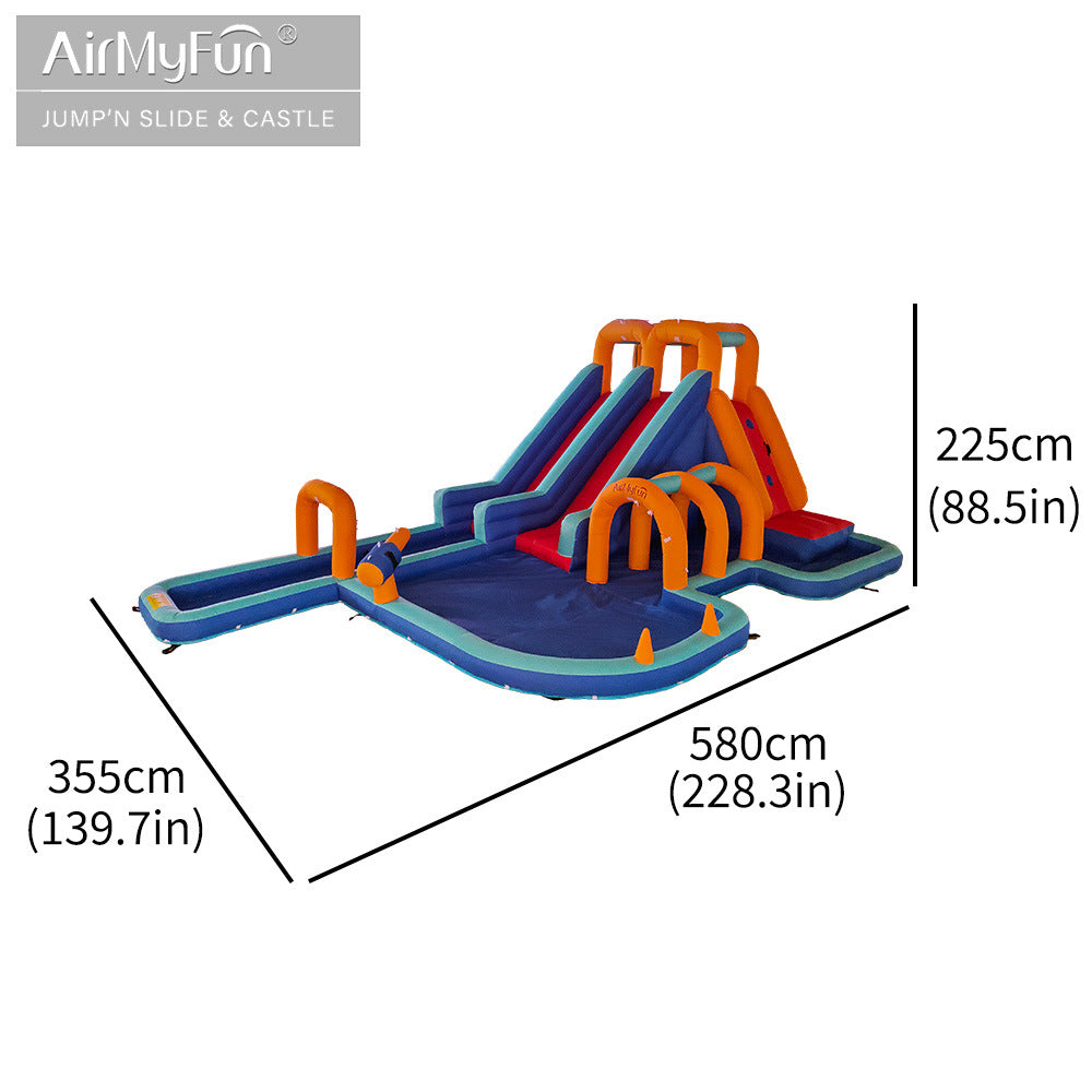 AirMyFun Spot gelongsor gelongsor kanak-kanak gelongsor luar taman permainan gelongsor air luar gelongsor kolam renang kanak-kanak