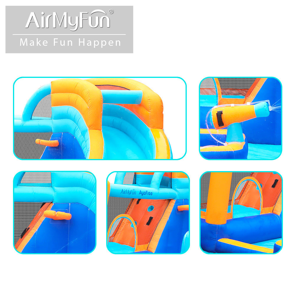 Airmyfun 83078 gelongsor air istana kembung pancutan kembung trampolin kembung