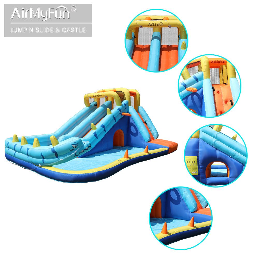 Airmyfun 83050 gelongsor istana kembung gelongsor air trampolin kembung