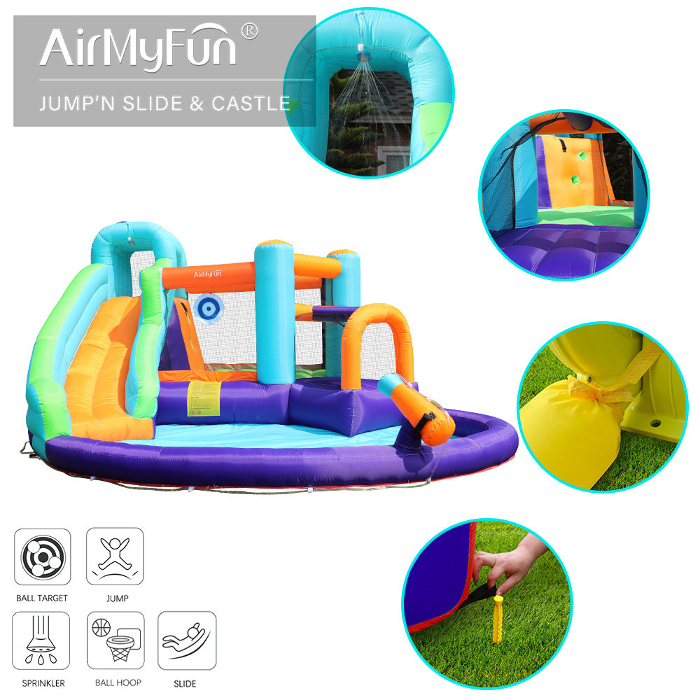 Airmyfun 83003 Trampolin istana kembung permainan kanak-kanak istana kembung air