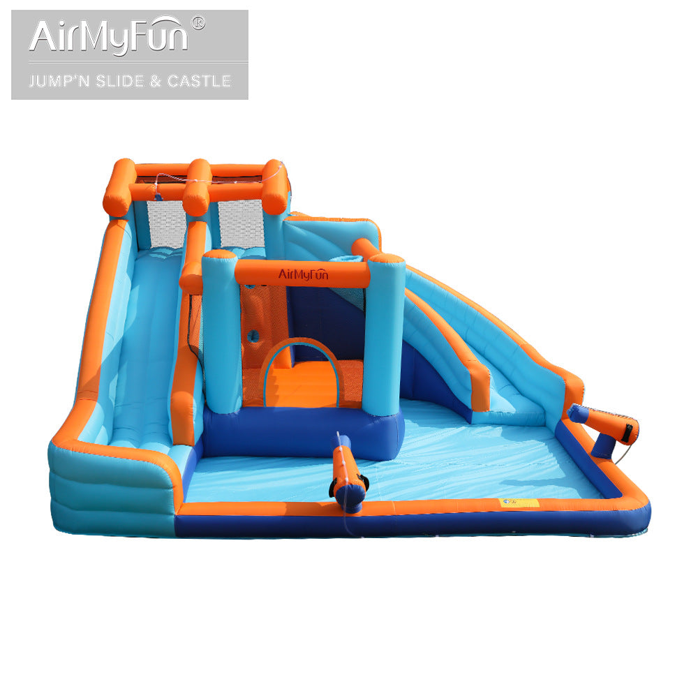 Airmyfun 83048 Trampolin istana kembung gelongsor air besar luar
