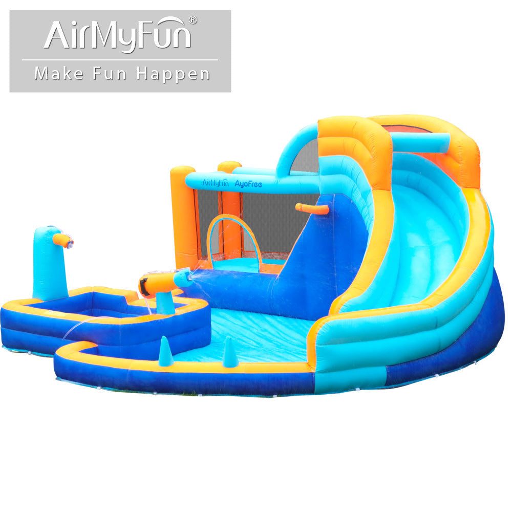 Airmyfun 83078 gelongsor air istana kembung pancutan kembung trampolin kembung