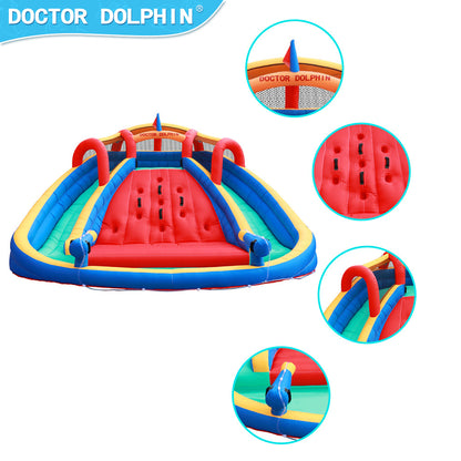 Doktor Dolphin 73040 Gelongsor berganda kembung istana kembung kanak-kanak