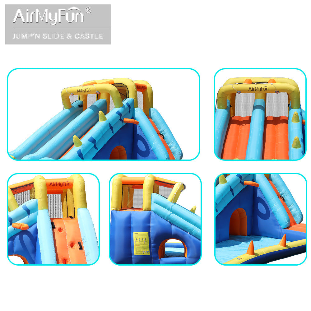 Airmyfun 83050 gelongsor istana kembung gelongsor air trampolin kembung