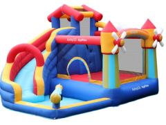 Kid‘s water park outdoor bounce bed