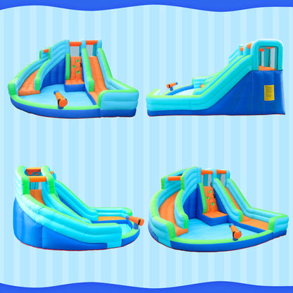 Doktor Dolphin 73002 Infaltable castle slider house lantunan