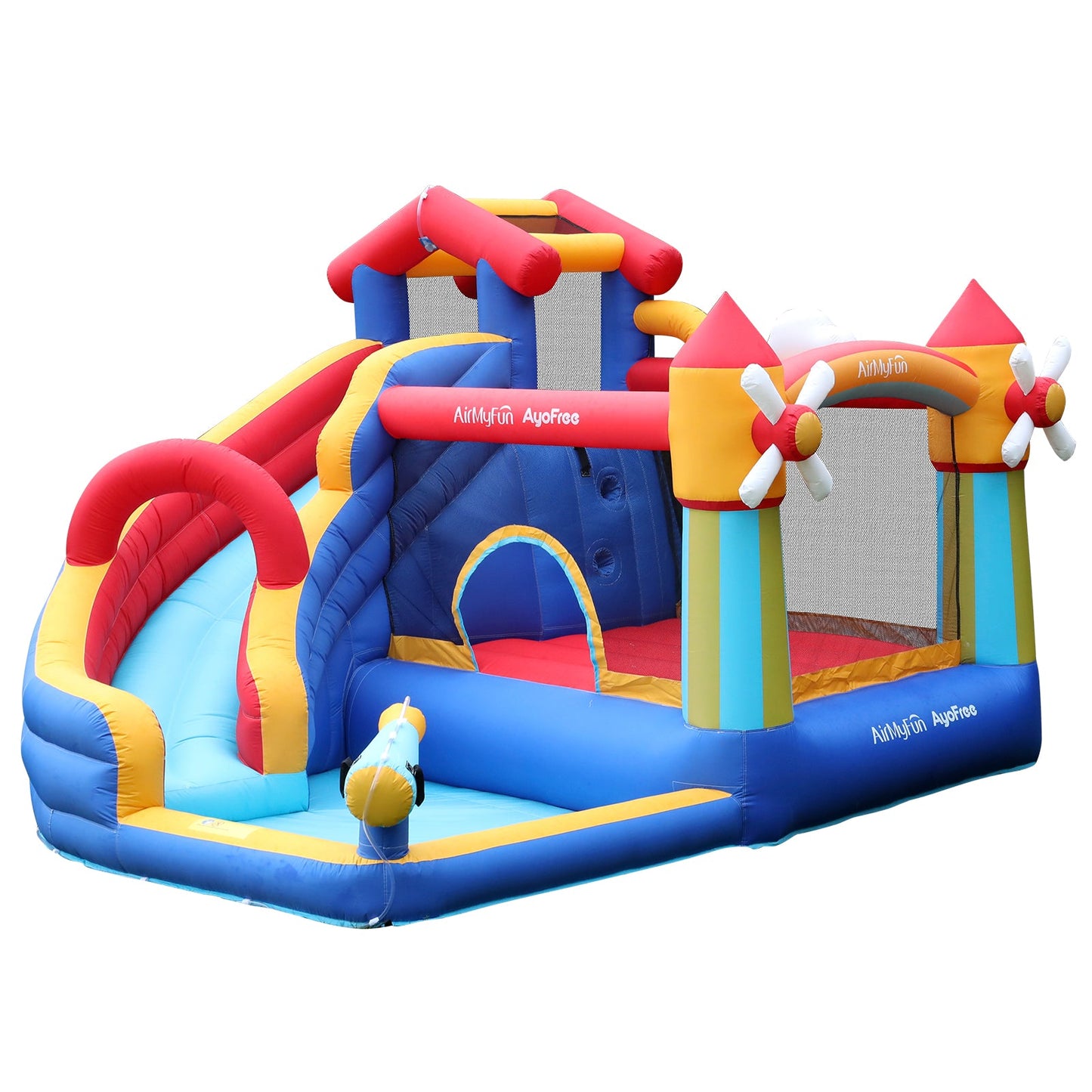 Kid‘s water park outdoor bounce bed