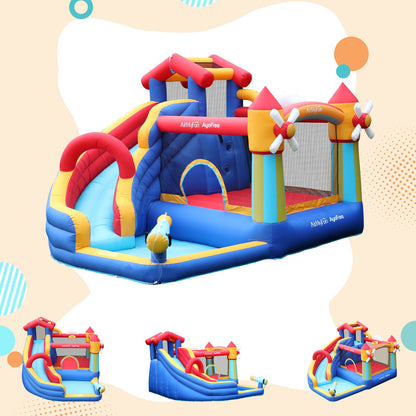 Kid‘s water park outdoor bounce bed