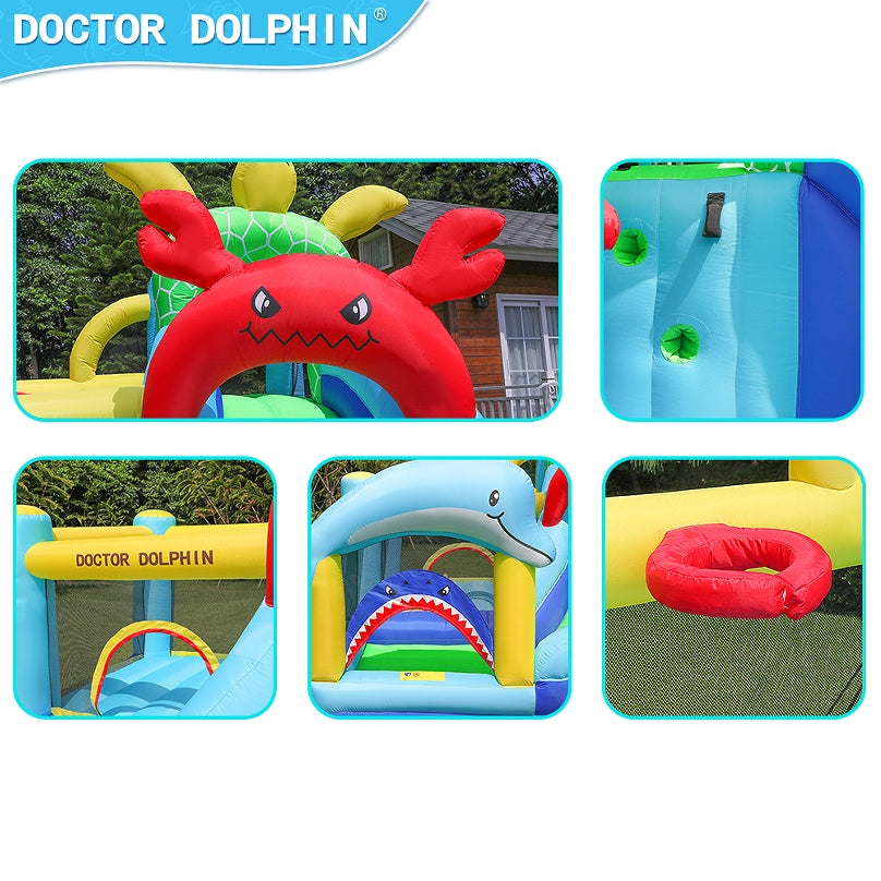 Doctor Dolphin Ocean Theme Inflatable Bounce House