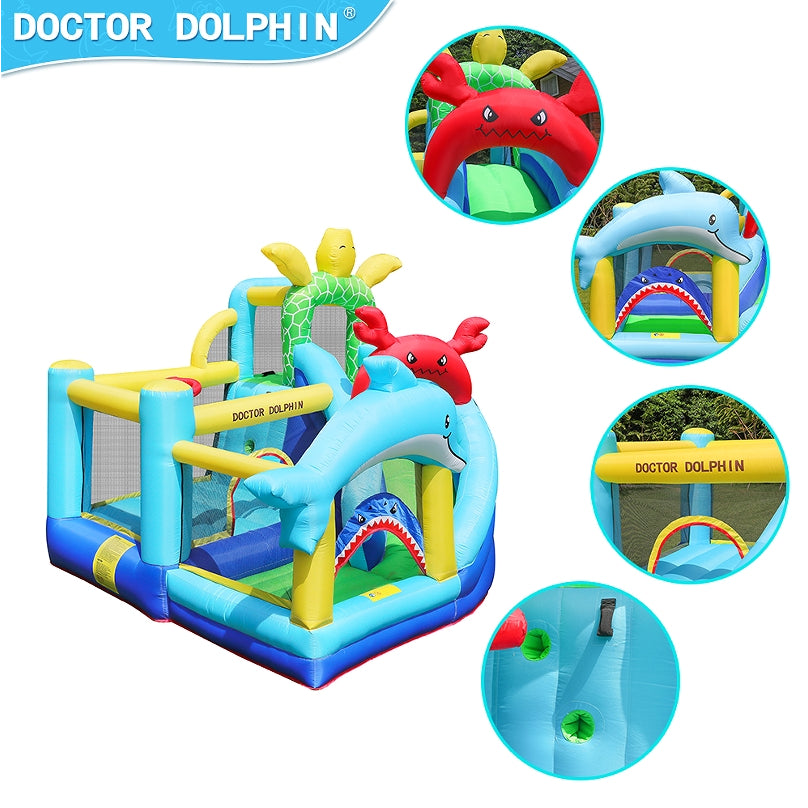 Doctor Dolphin Ocean Theme Inflatable Bounce House