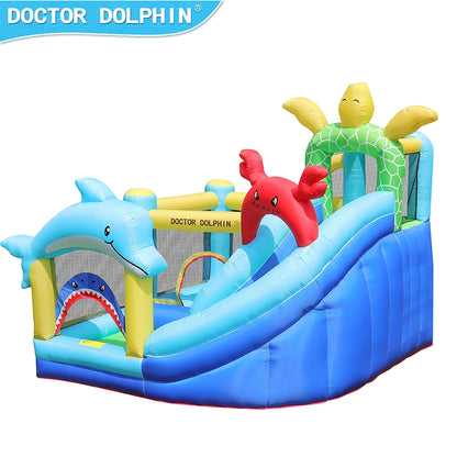 Doctor Dolphin Ocean Theme Inflatable Bounce House