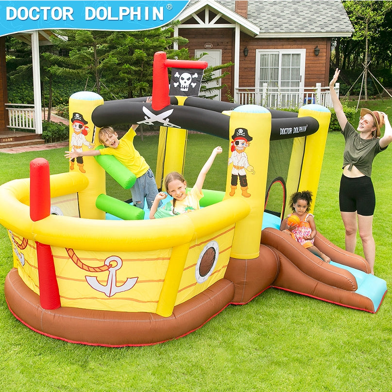 Doctor Dolphin Pirate Inflatable Castle Water Park