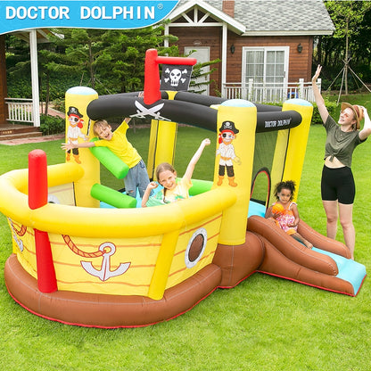Doctor Dolphin Pirate Inflatable Castle Water Park