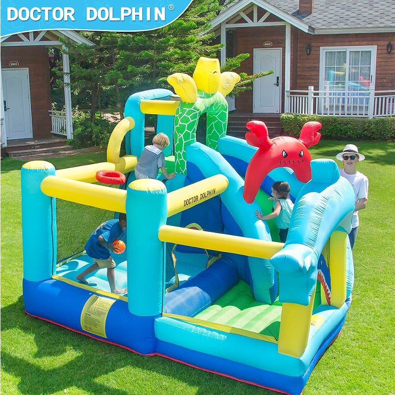 Doctor Dolphin Ocean Theme Inflatable Bounce House