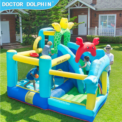 Doctor Dolphin Ocean Theme Inflatable Bounce House