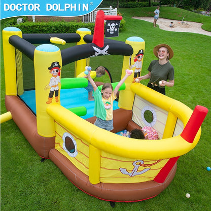 Doctor Dolphin Pirate Inflatable Castle Water Park