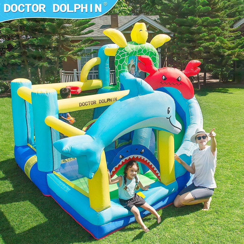 Doctor Dolphin Ocean Theme Inflatable Bounce House