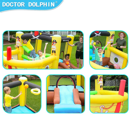 Doctor Dolphin Pirate Inflatable Castle Water Park